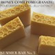All-Natural Handmade Soap: Honey Comb Pomegranate (Emu Oil Based)