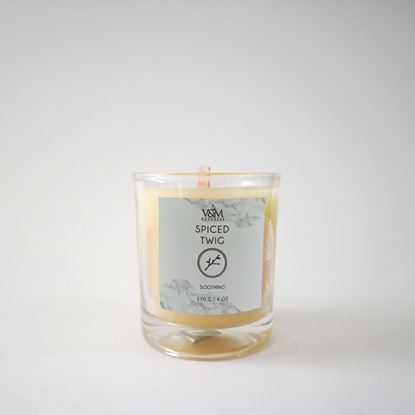 Picture of 100% Pure Beeswax Candle- Spiced Twig